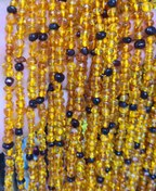 تصویر ریسه سنگ کهربا مدل نامنظم 