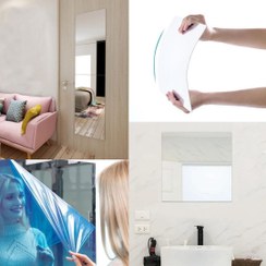 تصویر آینه نشکن چسبی مستطیل ۲۰×۲۵ 