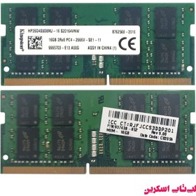 تصویر رم لپ تاپ کینگستون DDR4 PC4 2666V 16GB 