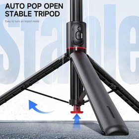تصویر سه پایه سلفی بلوتوثی Generic TT01 Extendable Bluetooth Selfie Stick Tripod 