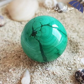 تصویر گوی مالاکیت اصل خوشرنگ H3086 