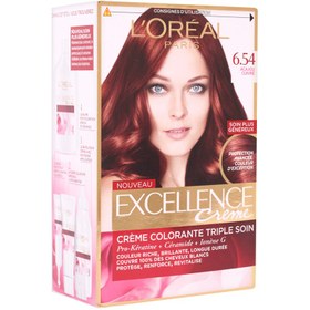 تصویر کیت رنگ موی لورال پاریس مدل Excellence شماره 6.54 