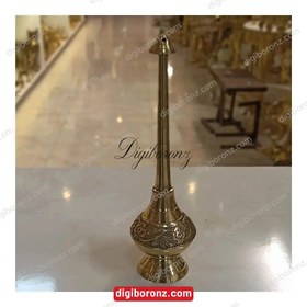 تصویر گلاب پاش برنجی برنزی قلمی (میله ای) سایز 10 Brass fountain pen (bar) size 10