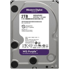 تصویر هارددیسک اینترنال وسترن دیجیتال مدل Purple WD20PURZ ظرفیت ۲ ترابایت 