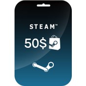 تصویر استیم والت 50 دلاری ا Steam Wallet 50 US Steam Wallet 50 US