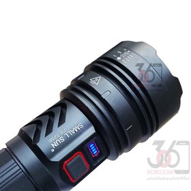 تصویر چراغ قوه پلیسی اسمال سان مدل T256 با نوردهی خیلی بالا SMALL SUN T256 model flashlight