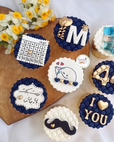 تصویر کاپ کیک تولد مردانه شغل بانکدار 