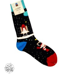 تصویر جوراب ماکسیو طرح فضا نورد 