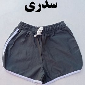 تصویر شورتک زنانه لاکرا نواردار فول کش اعلا Women's shorts Striped Lakra full elastic great