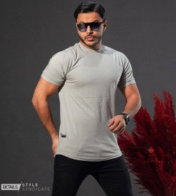 تصویر تیشرت ساده مردانه سفید و مشکی - مشکی / L ا Tishert Tishert