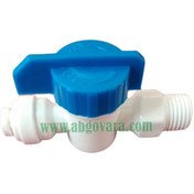 تصویر شیر ورودی پلاستیکی دستگاه تصفیه آب خانگی ۱/۴ 