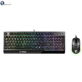 تصویر کیبورد و ماوس گیمینگ ام اس آی مدل جی کی 30 کمبو VIGOR GK30 COMBO Gaming Keyboard and Mouse