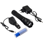 تصویر چراغ قوه شارژی پلیس مدل PS-46 با لامپ LED 