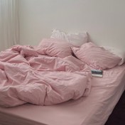 تصویر ست کامل روتختی رز - رنگ صورتی کدر- ارسال سریع 