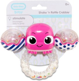 تصویر جغجغه‌ خرچنگی صورتی Little Tikes 