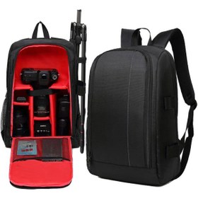 تصویر کوله‌پشتی دوربین با طراحی خاص، مشکی برند jolly Solid Camera Case Backpack Black