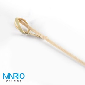 تصویر سیخ بامبو یکبار مصرف گارنیش 