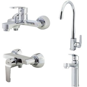 تصویر شیر کی آی جی - KIG - مدل دونته - کروم / توالت KIG FAUCET - DONTE MODEL