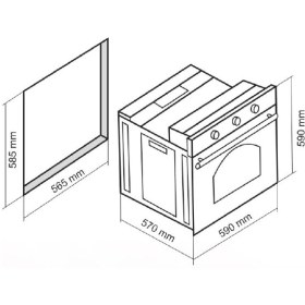 تصویر فر توکار داتیس مدل DF-670 ا Datees built-in oven model DF-670 Datees