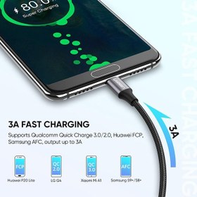 تصویر کابل USB-C به USB 2.0 A یوگرین US288 مدل 60126 طول 1 متر UGREEN US288 60126 USB-C Male To USB 2.0 A Male Cable 1M