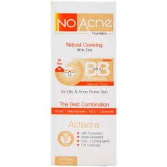 تصویر بی بی کرم نوآکنه مناسب پوست چرب و جوشدار (بژ طبیعی) 40 میلی لیتر No Acne Natural Beige BB Cream 40ml