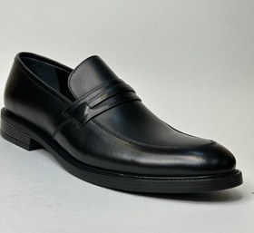 تصویر کفش مردانه بدون بند اسپرت چرم طبیعی مدل 1125 