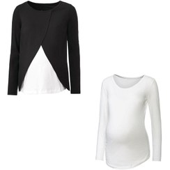 تصویر تی شرت بارداری اسمارا مدل 307897 مجموعه 2 عددی 