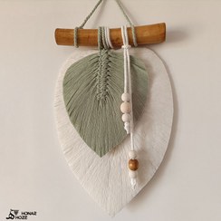 تصویر دیوار کوب مکرومه مدل بهار 