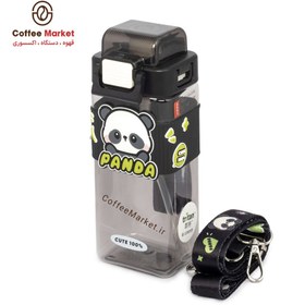 تصویر قمقمه کودک مدل پاندا بند دار 