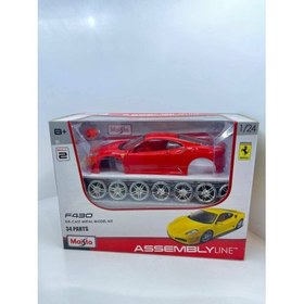 تصویر ماکت ماشین فراری اسمبلی Ferrari F430 34 parts 