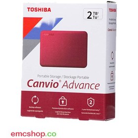 تصویر هارد اکسترنال توشیبا مدل Canvio Advance ظرفیت 2 ترابایت 