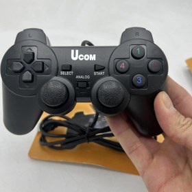 تصویر دسته بازی دوبل شوک Ucom مدل UCOM-704 مخصوص کامپیوتر ا UCOM-704 double shock game controller for PC UCOM-704 double shock game controller for PC