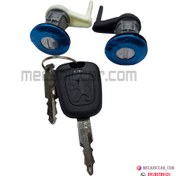 تصویر قفل سوئیچی درب های جانبی پژو 206 (سوئیچ دوگانه) کی کرت Locks and hinges