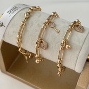 تصویر دستبند آویز قفل و‌ کلید 