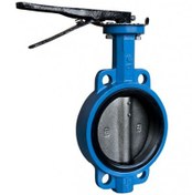 تصویر شیر پروانه ای ویفری اهرمی فاراب سایز 4 اینچ BVW16-4 lever wafer butterfly valve