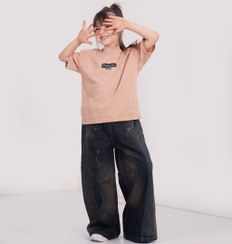 تصویر شلوارجین شافل بگ دخترانه بچگانه|کودک ونوجوان 