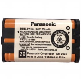 تصویر باتری تلفن بی سیم پاناسونیک مدل 104 HHR-P 