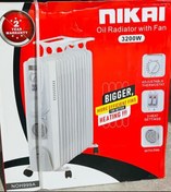 تصویر شوفاژ برقی فن‌دار نیکای مدل NOH999A 