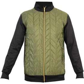 تصویر کاپشن مردانه Homan رنگ مشکی و سبز 