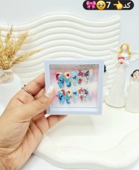 تصویر پک اختصاصی کامل ناخن مصنوعی طرح فانتری کیوت با چسپ ناخن دو طرفه (کیفیت تضمینی ) - 7 