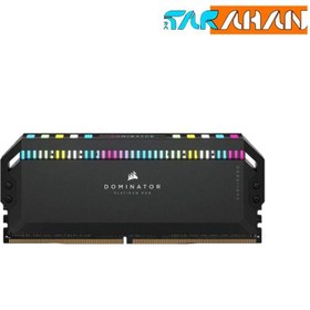 تصویر رم دسکتاپ کورسیر (32GB*2) 64 گیگابایت مدل DOMINATOR PLATINUM RGB DDR5 6000MHz ا Corsair Dominator Platinum RGB 64GB (2×32GB) DDR5 6000MHz CL40 Corsair Dominator Platinum RGB 64GB (2×32GB) DDR5 6000MHz CL40