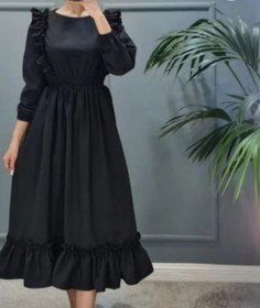 تصویر پیراهن سمانه - مشکی / ۱(۳۶-۳۸) / 110 