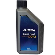 تصویر روغن ترمز خودرو آیسین مدل DOT3 حجم 500 میلی لیتر 