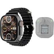 تصویر ساعت هوشمند ویسمی مدل WS-X19 Ultra 3 به همراه هدفون بلوتوثی - مشکی 