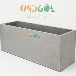 تصویر گلدان مستطیلی بتنی 