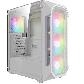تصویر کیس گیمینگ گیم دیاس AURA GC1 ELITE WH MESH ARGB MID-TOWER 