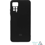 تصویر قاب سیلیکونی لوگودار Xiaomi Redmi Note 12 Pro 4G and Redmi Note 11 Pro - مشکی 