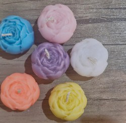 تصویر بسته ۲۰ تایی شمع گل پیونی کوچک 