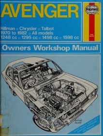 تصویر دانلود کتاب Haynes Avenger Owners Workshop Manual 1989 کتاب انگلیسی راهنمای کارگاه صاحبان Haynes Avenger 1989