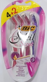 تصویر ژیلت 6عددی3لبه soleil عطری بیک Bic soleil